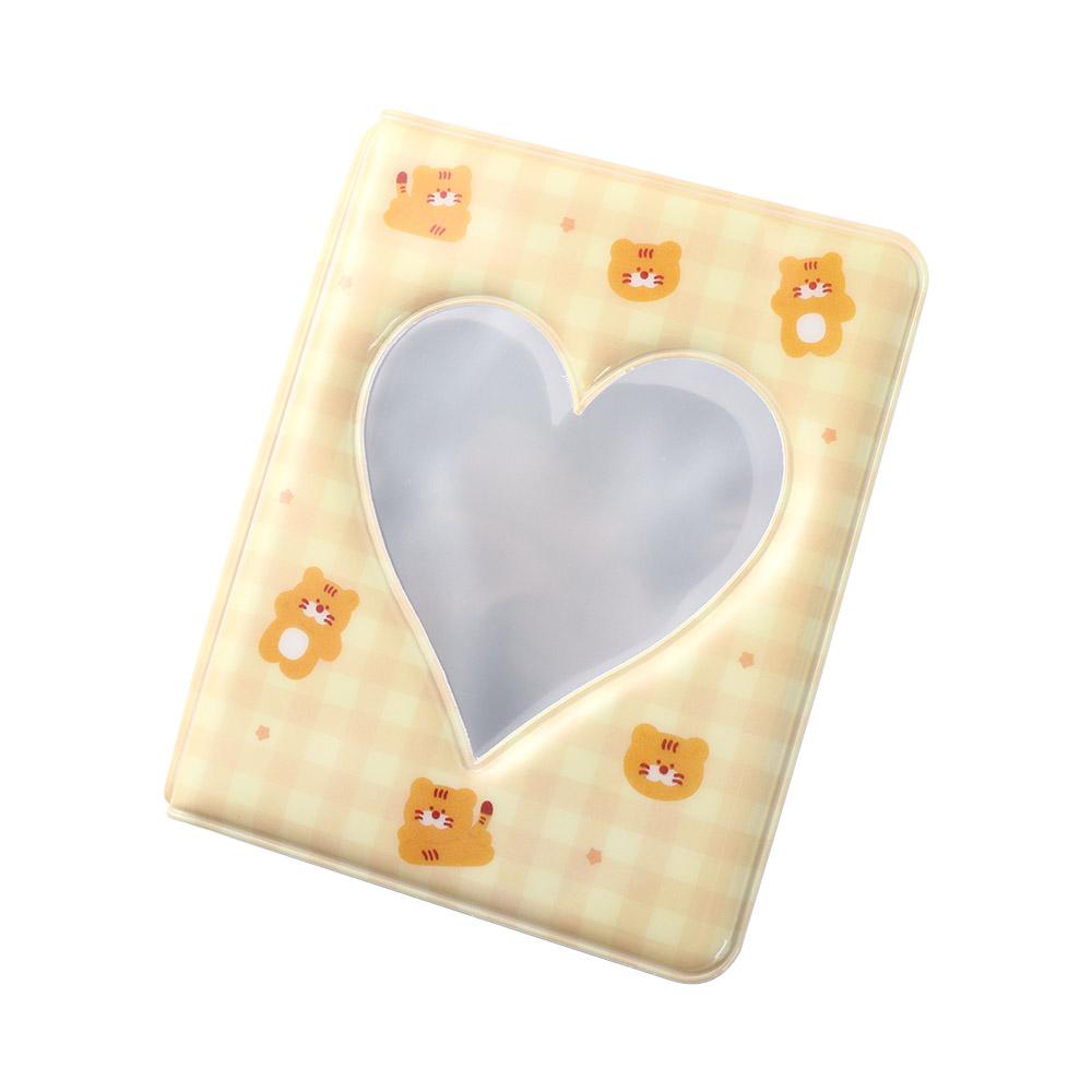 Cute Cartoon Bear Photo Album Ins Waterproof Hollow Picture Storage Case Anti-scratch Pastic Love Heart Photo Album Idol Star