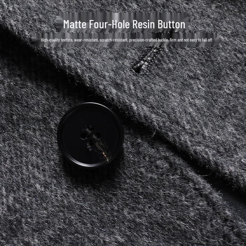 Hodo Men's Business Casual Anti-Wrinkle Wool Blend Suit Jacket