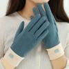 Keep Warm Plush Mittens Solid Color  Gloves Sweet Winter Velvet Gloves  Autumn