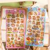 Vibrant Crystal Stickers Showcasing Playful Cartoon Capybara Safe For Youngsters Art Activities And Fun