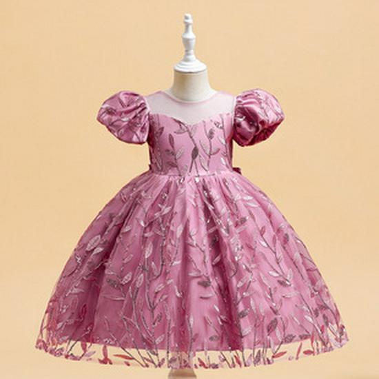 Children's Tulle Flower Girl Princess Gown - Little Girl Performance Dress