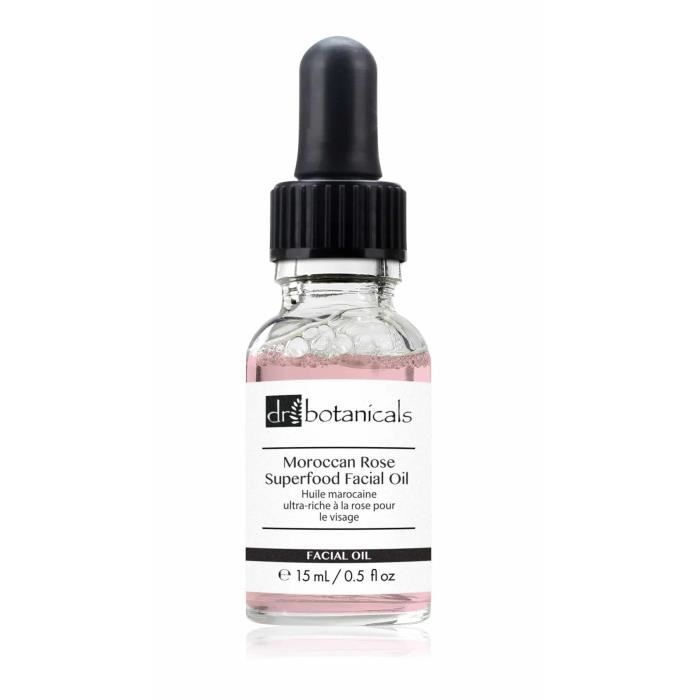 Face Oil - DR BOTANICALS - Moroccan Rose - 15 Ml - Vegan - All Skin Types