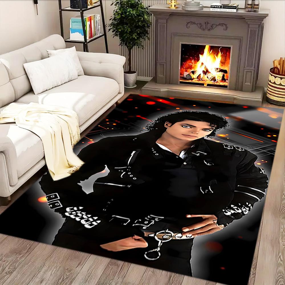 King Of Pop Legend Rug for Living Rooms, Bedrooms, Home Décor, and As Gifts.