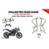 Fit For TVS Apache "RTX 300 White Stallion Pro Crash Guard"