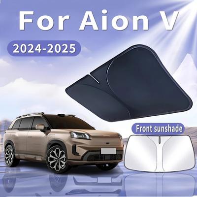 Car Sun Visor For Aion V 2024 2025 Front Windshield Sunshade Heat Insulation Summer Cooling Auto Accessories Physical coolingWindshield Sunshades 1