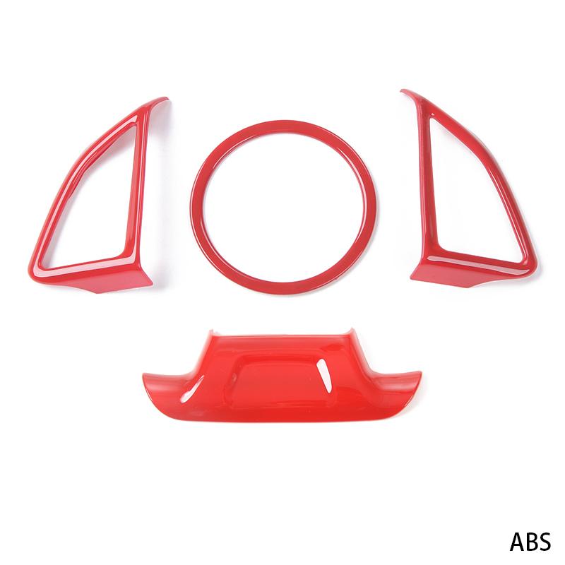 SHINEKA Interior Mouldings For Chevrolet Camaro 2017 Up Car Steering Wheel Decoration Cover Trim Sticker Accessories Car