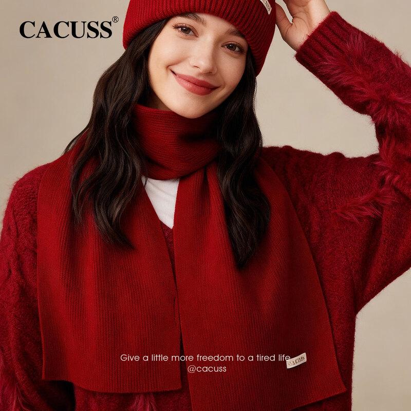CACUSS Women's Pure Wool Winter Scarf
