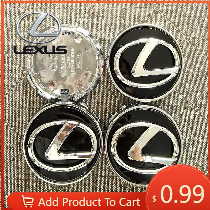Interior Stickers 4Pcs 62MM Car Hub Caps For Lexus CT ES GS NX IS250 CT200h IS300h Accessories Auto Wheel Center Cap Hubcap Rim CC2
