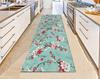 Cherry Blossom Runner Rug Japanese Sakura Floral Rug Spring Hallway Rug, Pastel Pink Zen Rug Japandi Style Soft Petal Carpet