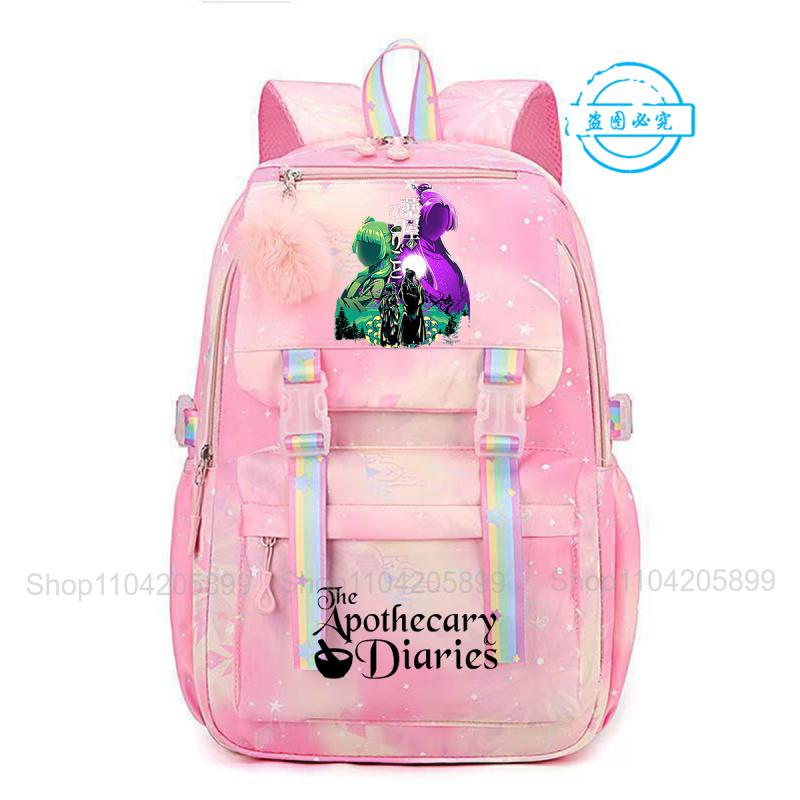 De Apothekersdagboeken Rugzak Voor Meisjes Anime Maomao Mochila Student Schooltas Cartoon Schooltas Cadeau Mode Reizen Rucksack 16 inches