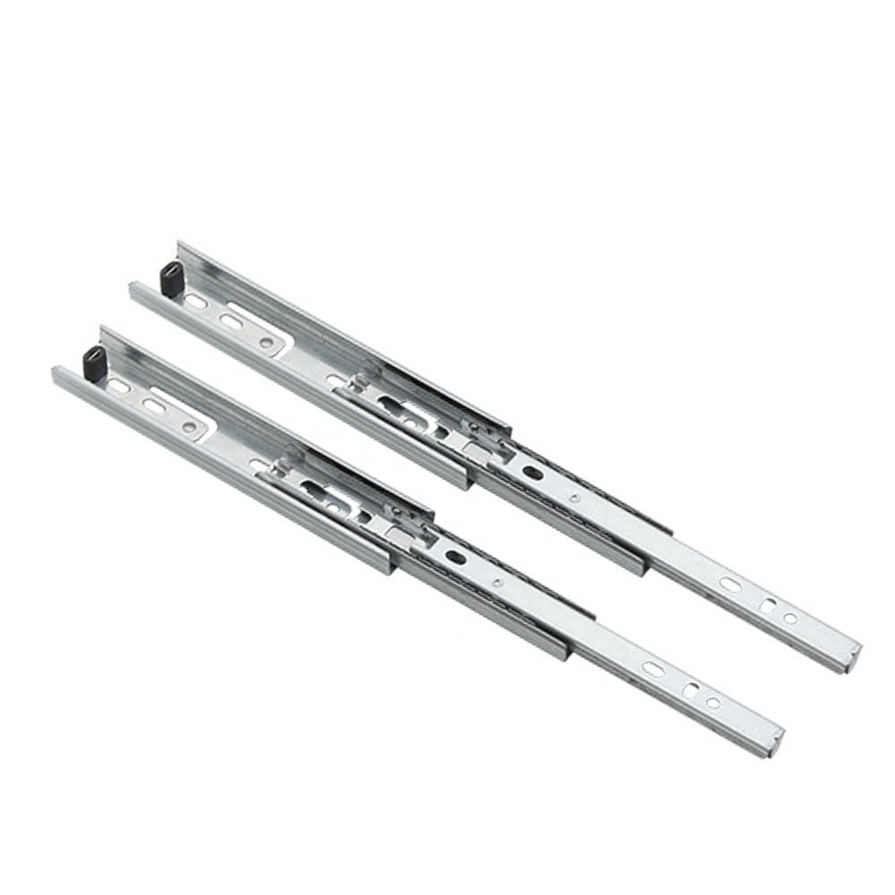 

CAIYUDPTTS Направляющая рельса Направляющая рельса для подвижной полки Рельс для ящика Боковая направляющая рельса Полный комплект направляющих для левой и правой полки серебряный