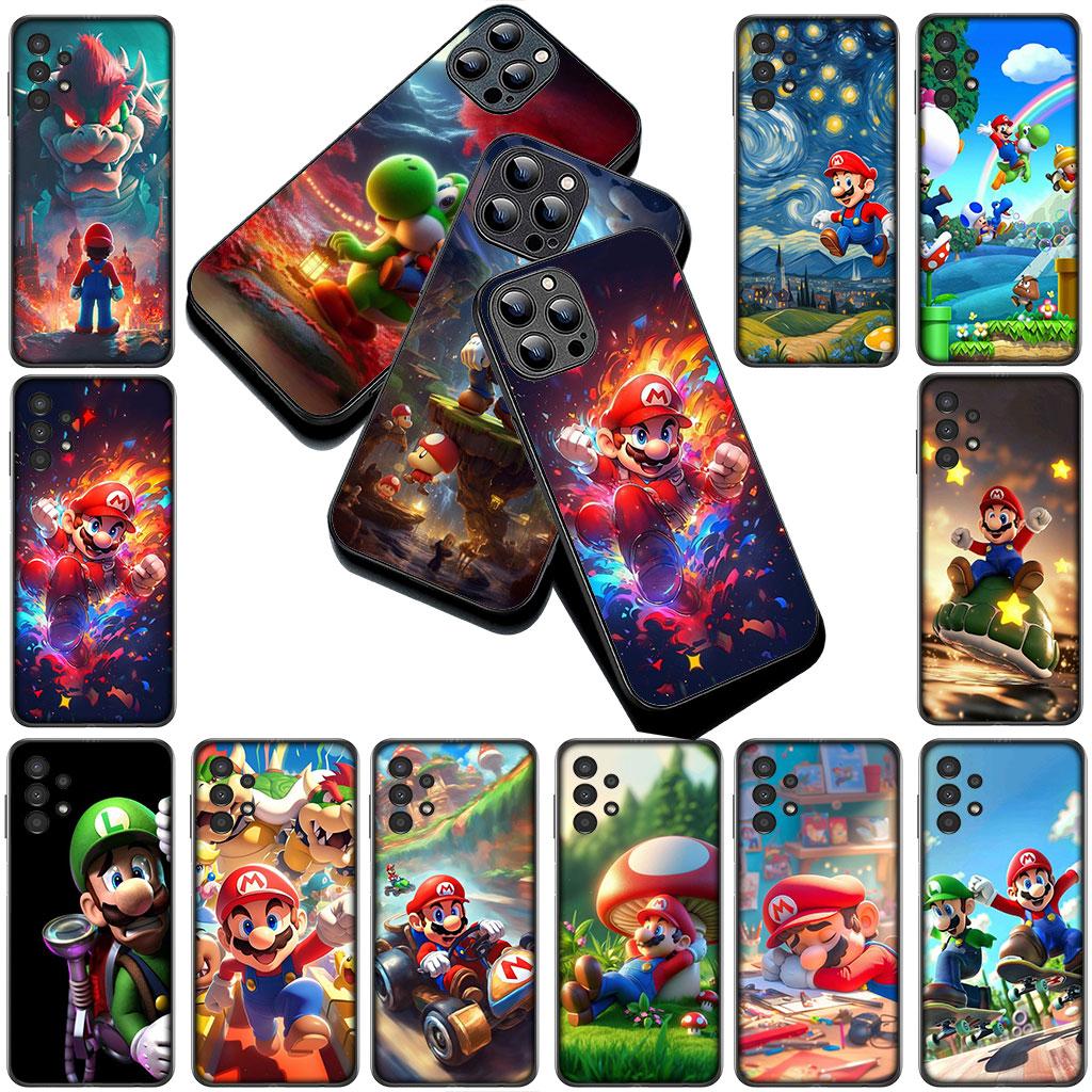 Poster M-marios-Wallpaper Phone Cover Soft Case for Samsung Galaxy S25 S24 S23 FE Ultra Plus S7 Edge S25+ S23+ A56 5G Casing