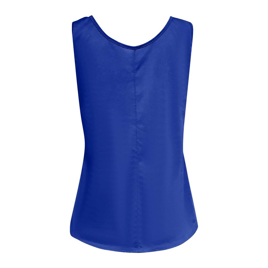 Women Sleeveless Loose Fit Tank Top Soft Fabric Casual Round Neck Summer Blouse Lightweight Comfortable Everyday Wear