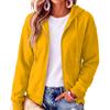 Women's Long Sleeve Hooded Pullover Sweatshirt Color Casual Outerwear