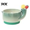 Modern Kitchen Sink Accessory Ceramic Berry Washing Bowl with Drainage Holes, Handmade Fresh Food Storage Container Vegetable Draining Basket,