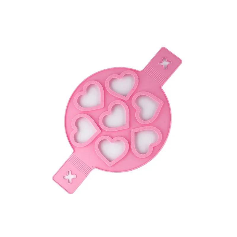 Silicone Egg Frying Mold Egg Pancake Ring Nonstick Soufflé Making Mould Reusable Pancake Maker Cooking Tools Kitchen Accessories