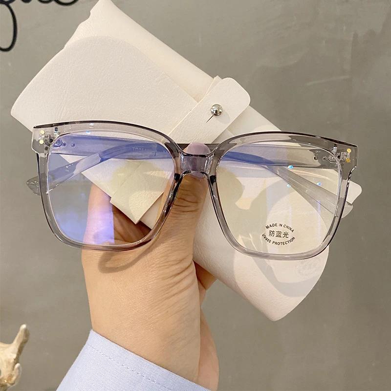 Vinage Anti Blue Light Glasses Men Computer Women Eyeglass Fashion Optical Plain Frame Spectacles Transparent Blocking Glasses