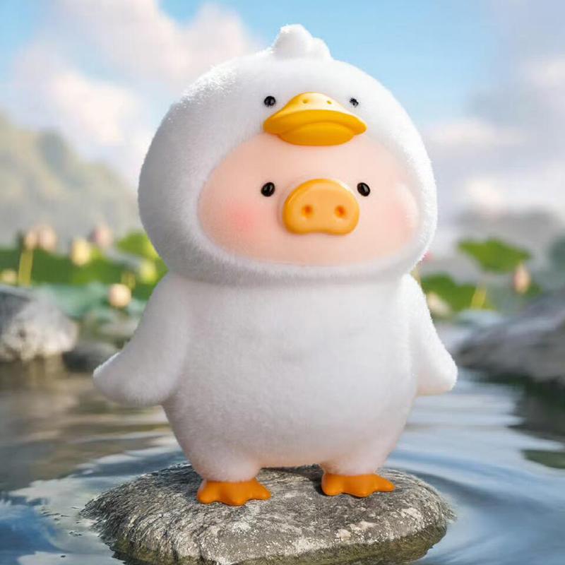 Genuine Lulu The Piggy Animal Party Series Figurine Cute Lulu Pig Doll Model Decor Toy Girl Surprise Gift