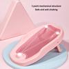 Pink Baby Bath Support, Klappbarer, herzförmiger Babybadewannenhalter