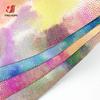 Rosy clouds Tie-dye PU Leather Fabric Waterproof Shiny Faux Leathers for DIY Gift Craft Sewing Hair Bow Earring Making Material