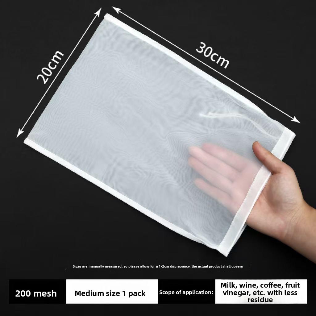 Fine Mesh Nylon Filter Bag for Kitchen Ideal for Soy Milk, Juice, Tea, Wine, and Food Straining