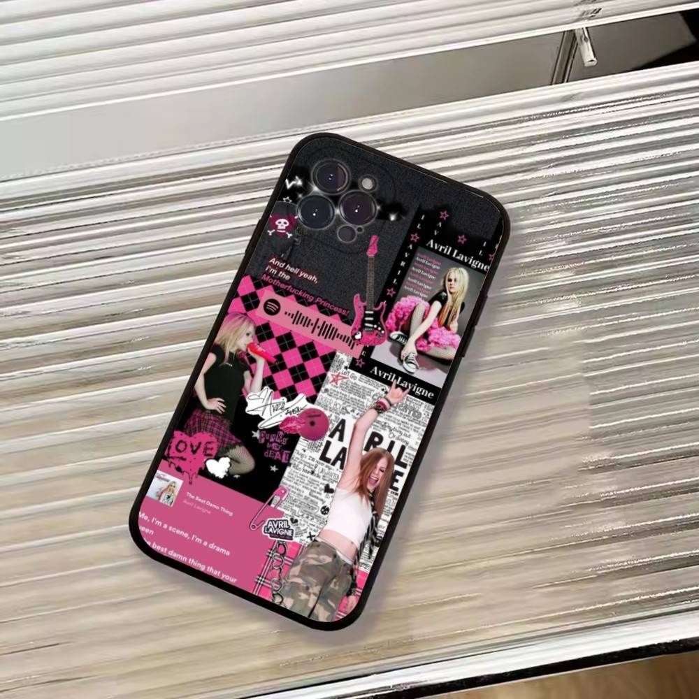 

Singer Avril L-Lavigne Phone Case For iPhone 17, 16,15,14,13,12,11 Plus,Pro Max, Others Soft Black Cover iPhone12Pro