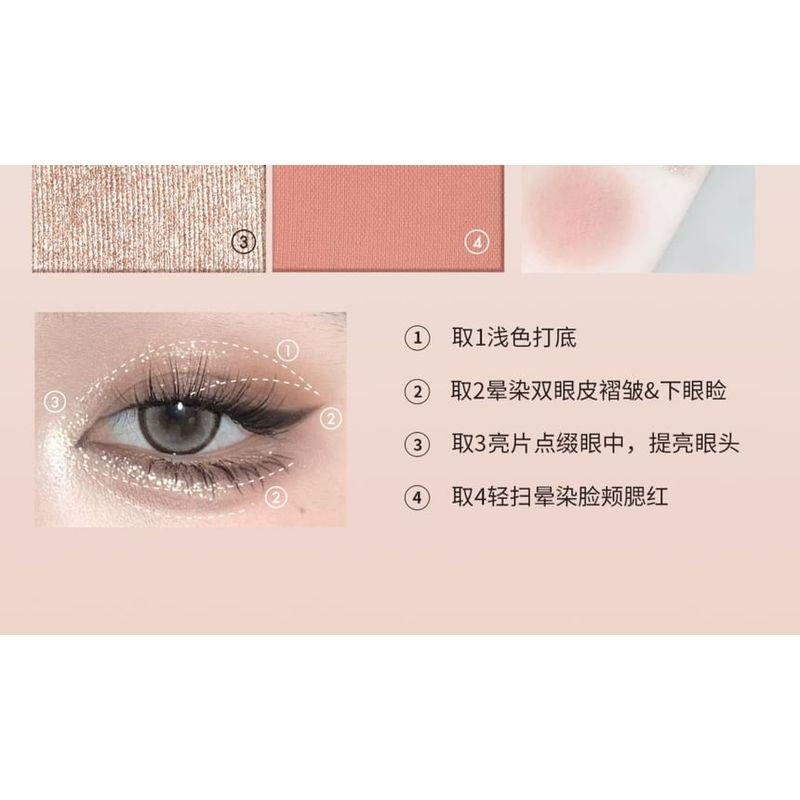 CCSHEER - Four-Color Blush & Eyeshadow Palette - 3 Types