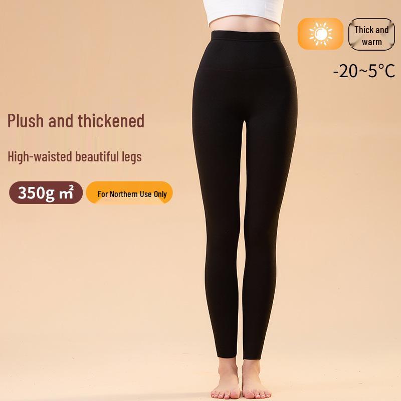 

2025 Немецкий бархат Леггинсы с высокой талией и термоэффектом для мужчин и женщин - Двусторонние начесанные осенние брюки 2XL Women (70-85 kg) / 2XL Men (75-87.5 kg)
