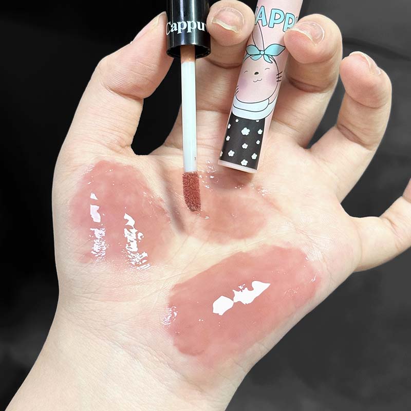 Cappuvini Happy Rabbit Water Gloss Lip Glaze Set(01+02+03+04)