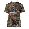 Camiseta Camuflaje Animal Caza Infantil Verano Niños Cuello Redondo Camisetas Moda Tops Camisetas Camiseta Infantil Exterior