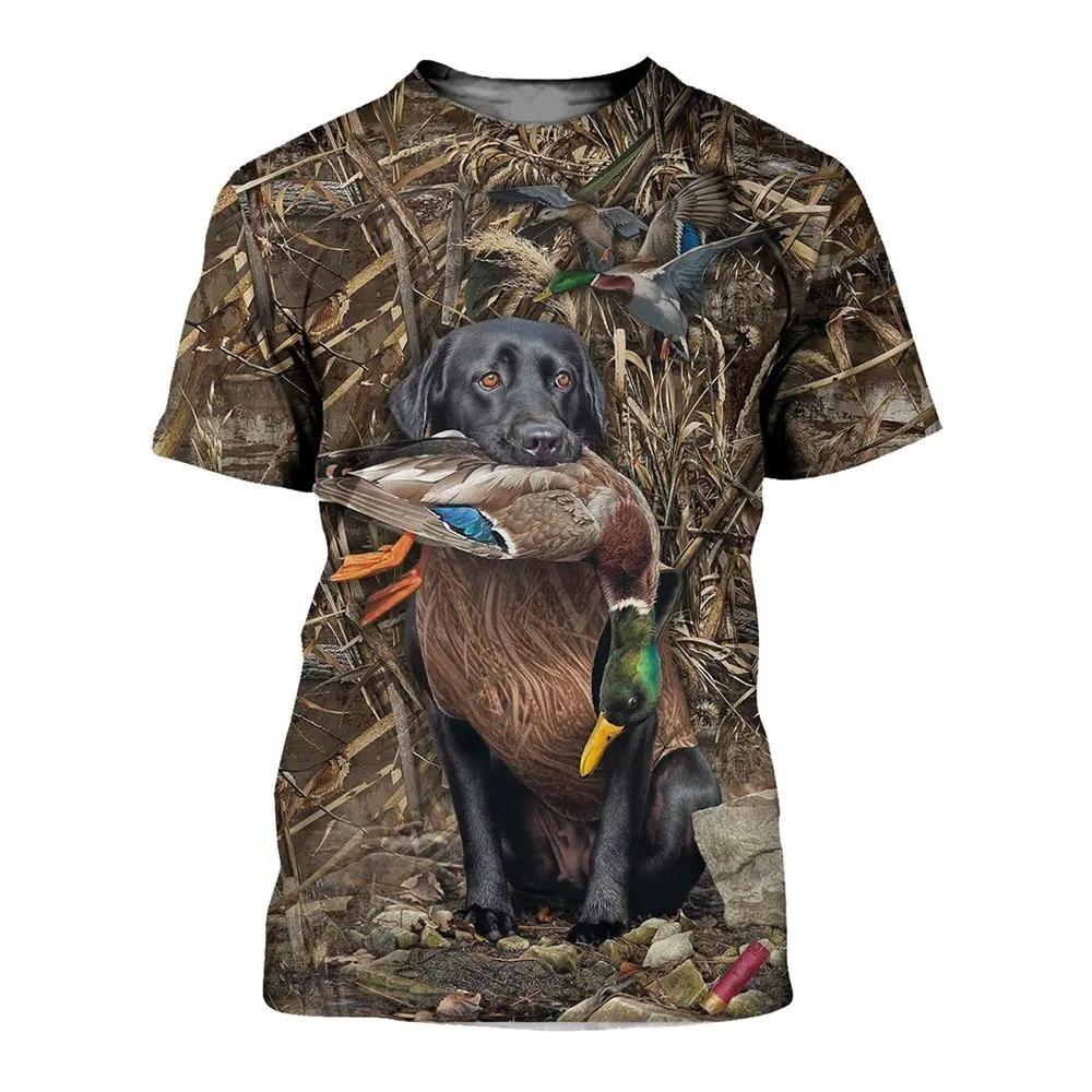 Camiseta Camuflaje Animal Caza Infantil Verano Niños Cuello Redondo Camisetas Moda Tops Camisetas Camiseta Infantil Exterior