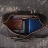 The First Layer Of Cowhide Men'S Hand-Held Travel Bag, Crazy Horse Leather Women'S Shoulder Oblique Span Bag, Large-Capacity Duffel Bag.