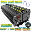 3000/4000/6000/8000W Car Inverter Pure Sine Wave Smart Power Inverter Dual USB LED Display DC 12V 24V To AC 110V 220V Converter