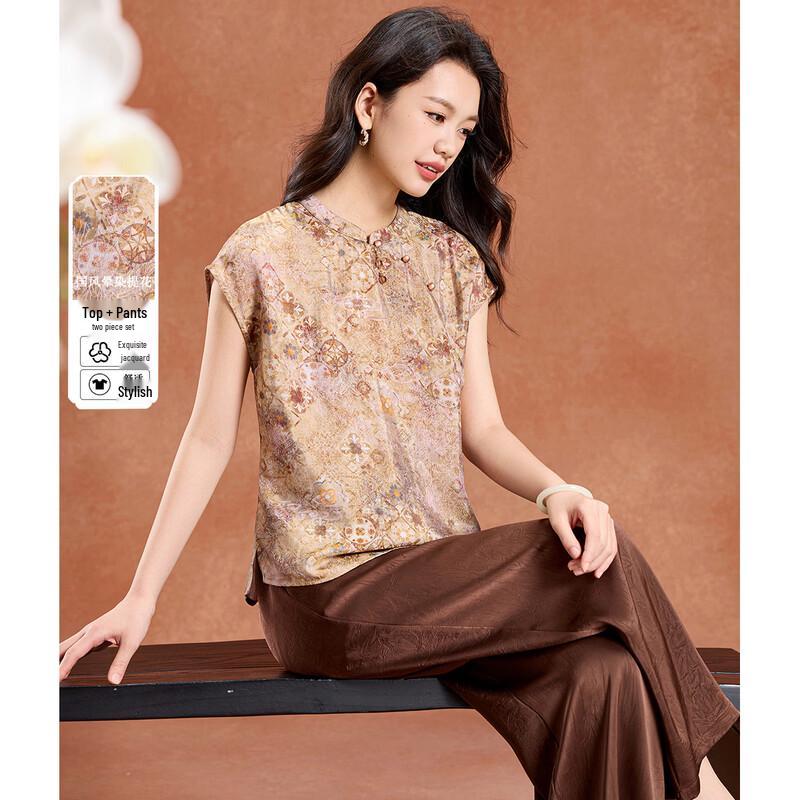 Retro Chinese Style Summer Two-Piece Set L