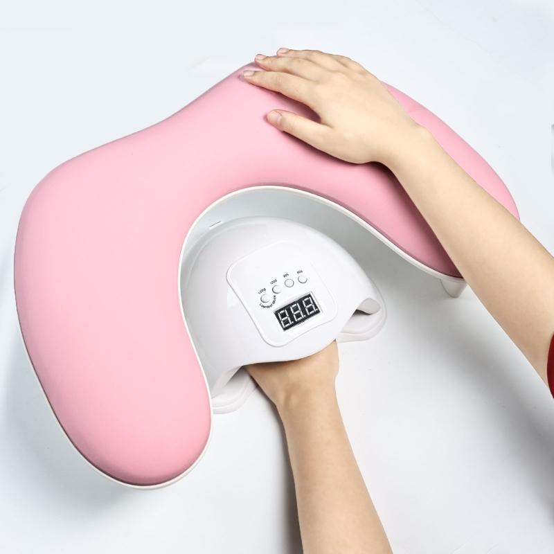 Lightweight Manicure Hand Support Armrest Pillow Slanted Wrist Rest Durability PU Material Easy Cleaning for Nail Work