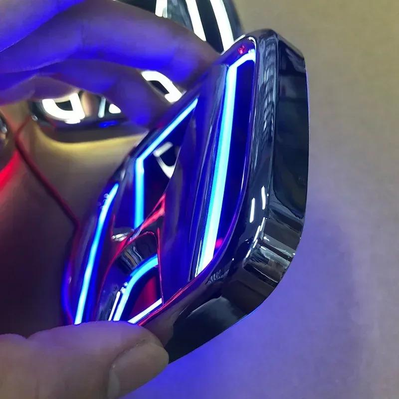 AAALV1 5D Car Rear LED Emblem Light Badge Sticker for Honda Logo Fit Civic Accord Odyssey Pilot CRV XRV City Auto Decals Accessories
