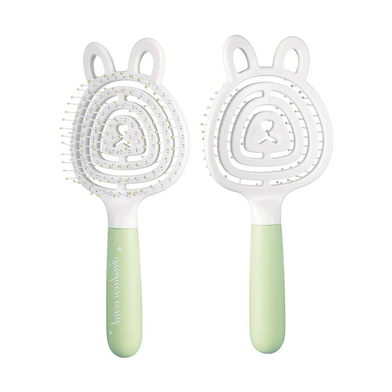 

Cartoon Bear Design Massage Comb, Anti-Static Anti- Smooth Hair Brush, Volumizing Scalp Massager 1PCS зелений
