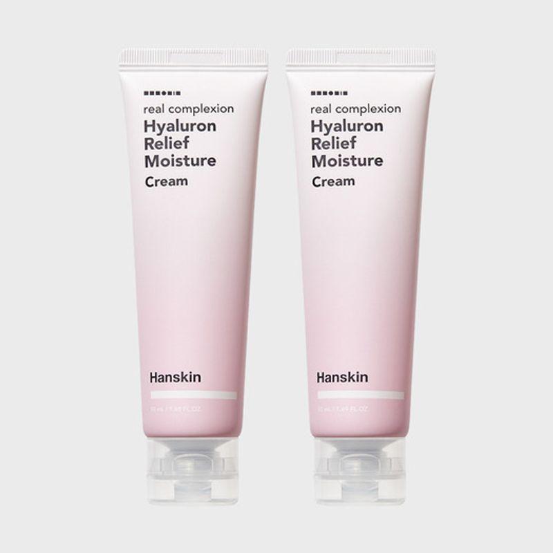 HANSKIN Real Complexion Hyaluronic Relief Moisture Cream 50ml x 2 2_B0010549