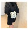 Women's Lightweight Crossbody Phone Bag - Japanese Korean Style with Bow and Drawstring, Casual and Versatile Coin Purse