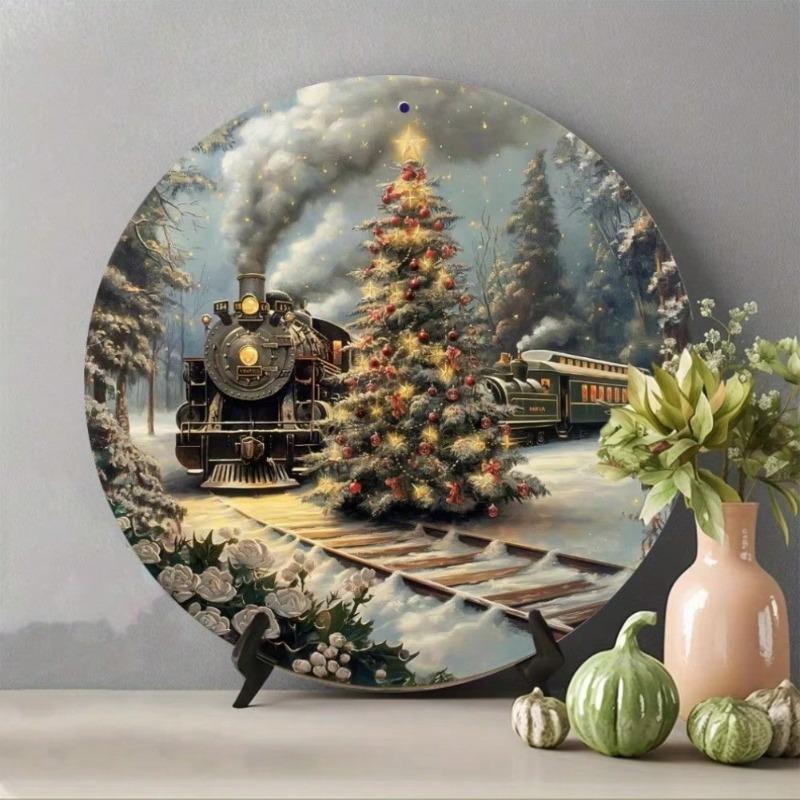 Polar Express Metal Tin Sign Christmas Train Wall Art Home Bar Cafe Decor