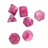 7pcs Polyhedral Dice Set Acrylic Portable Funny Dice Table Game Props for Holiday Party