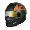 Vintage-Style Motorcycle Helmet With Bluetooth Support 3C Certified ABS Full Face Adults