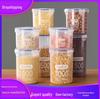 Transparent Moisture-Proof Storage Jar for Dried Fruits, Grains & Cereals - Sealed Fresh-Keeping Box for Home or Refrigerator Use