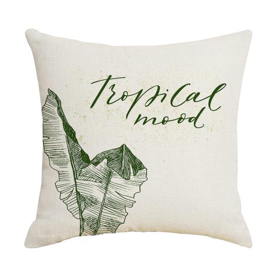 Federa Cuscino con Stampa Floreale, Copricuscino Traspirante per Tutte le Stagioni, Federa Cuscino con Design Botanico Nordico Tropicale, Morbida Custodia Decorativa per Cuscino per Divano Letto Sedia