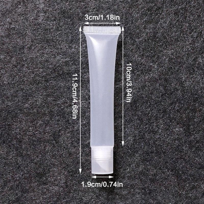 1Pcs 20Ml Empty Squeeze Soft Containers Pe Transparent Lip Gloss Tubes Bottle Sample Bottle Refillable Lip Gloss Diy Container