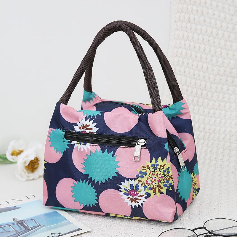 Reusable Lunch Bag For Women Large Capacity Oxford Cloth Waterproof Lunch Box Bag Office Worker Student Lunch Tote Bags 589₽