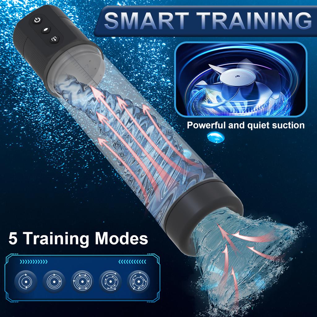 Electric Penis Pump for Enlargement Man Vacuum Pump Enlargement Extend Pump Male Masturbator Penile Bigger Trainer Adult Sex Toy