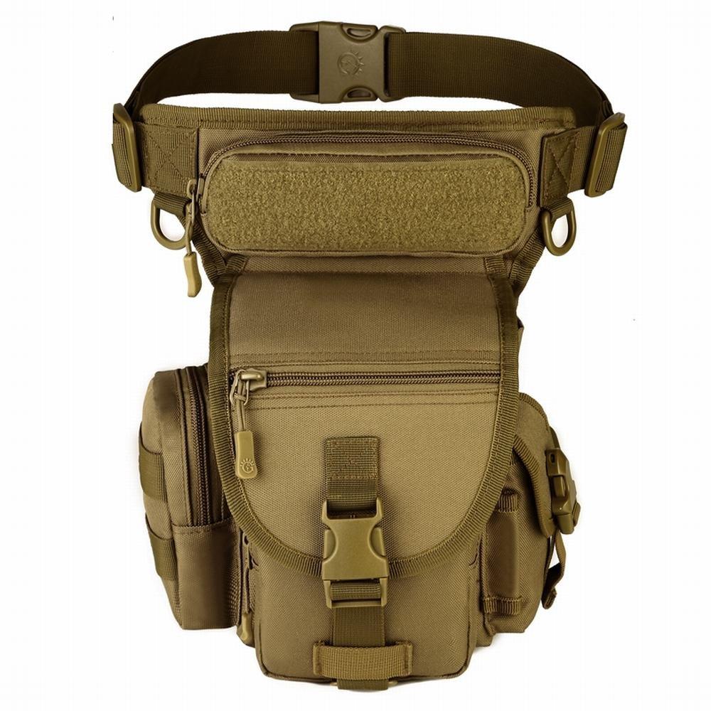 Phoenix Ikki Thigh Best Available In 6 Military Tactical Leg Work Leg Brown Bag, 2-Point Fastening, Fit, Colors, Camouflage, SWAT, Fan, Bag, Bag,