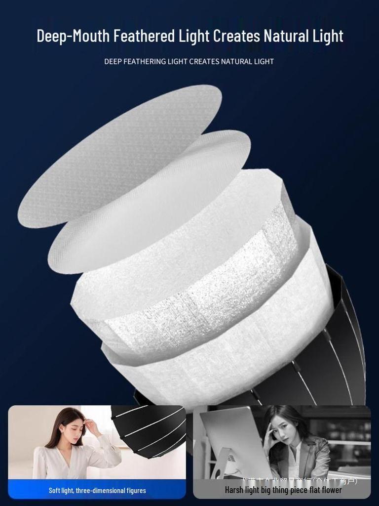 Professional Deep Throw Softbox Light for Photography & Live Streaming