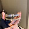 Elegant French Zircon Letter Buckle Bracelet: High-End, Simple & Versatile Fashion Jewelry Design